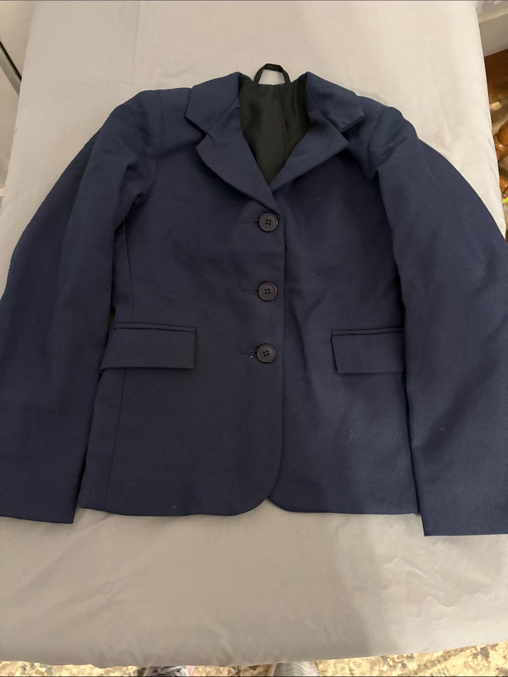 Kids Navy Blazer Jacket - Classic Three-Button Style